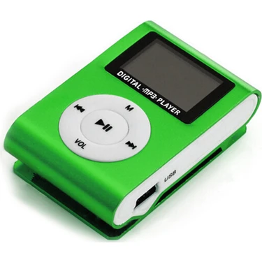 KKmoon Mini Taşınabilir Mp3 Müzik Çalar Metal Klipsli Mp3 (Yurt