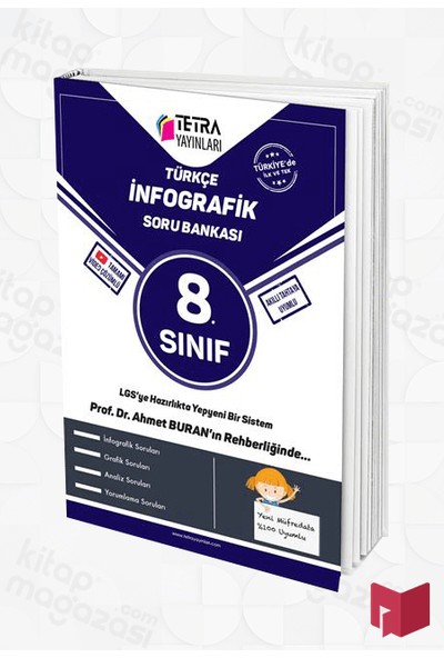 Tetra Yayınları 8. Sınıf Türkçe Lgs Infografik Soru Bankası