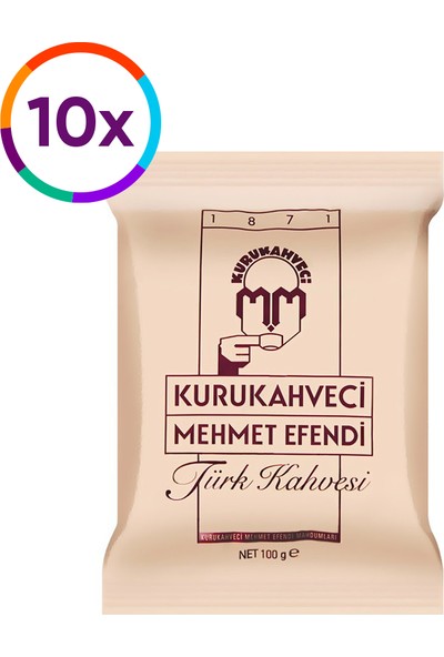 Mehmet Efendi Türk Kahvesi 10 x 100 gr
