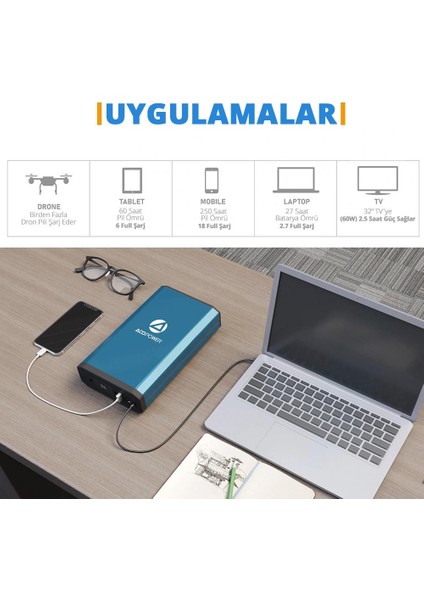 Acopoer X230 14.8VOLT 13AMPER Yedek Buzdolabı Aküsü Powerbank LED Lamba fırsatları
