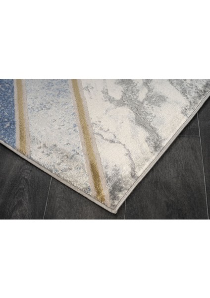 Cresta Gri Mavi Modern Halı CRS002 modelleri