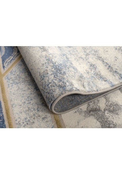Cresta Gri Mavi Modern Halı CRS002 fırsatları