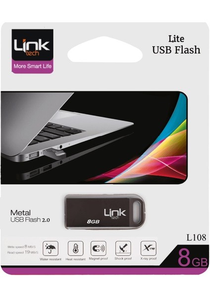 Lite 8gb Metal 8mb/s USB Bellek