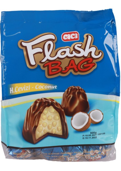 Flash Bag Hindistan Cevizli 500 Gr. (1 Poşet)