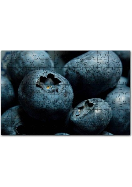 Yabanmersini Meyveleri Yakın Çekim 255 Parça Puzzle Yapboz Mdf (Ahşap)