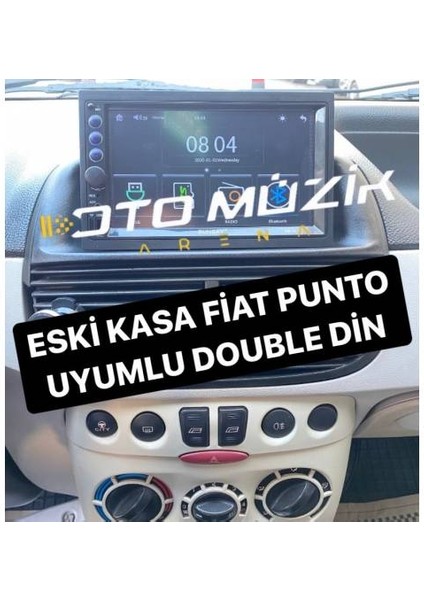 Eski Kasa Fiat Punto Uyumlu Özel Yapım 7inç Double Din Oto Teyp Mirrorlink Bt USB Sd Aux fiyatları