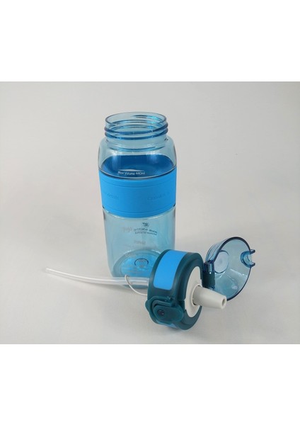 Tritan Pipetli Su Matarası 440ML 4105 Mavi