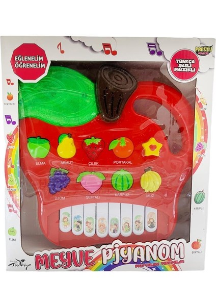 Türkçe Sesli Meyveleri Tanıyalım Meyve Oyuncak Piyanom