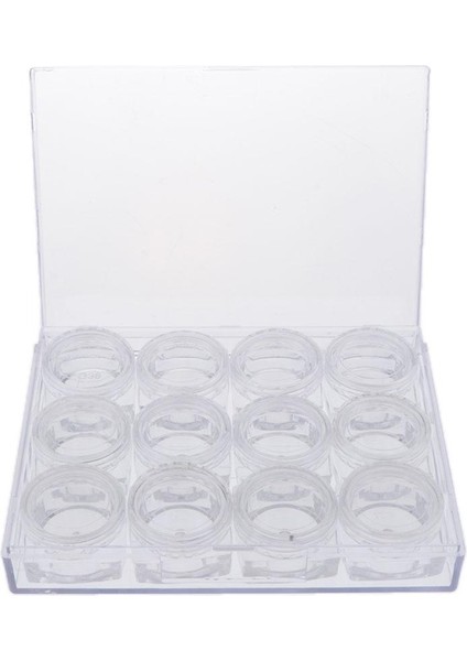 12 Parça Takı Nail Art Boncuk Saklama Kutusu Mini Ürün Kılıfları (Yurt Dışından)