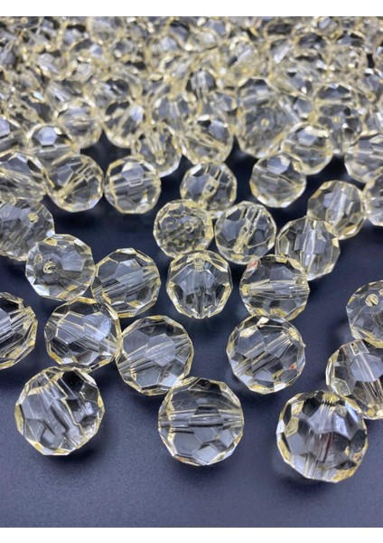 100GR 18MM Krem Renk Petek Model Akrilik Boncuk,takı, Çanta Yapım Boncuğu (100GR,~20 Adet)