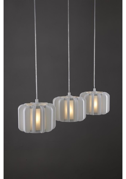 Avonnı AV-1459-3B-12 Beyaz Boyalı Modern Avize, E27, Metal, Ahşap, 75X20CM modelleri