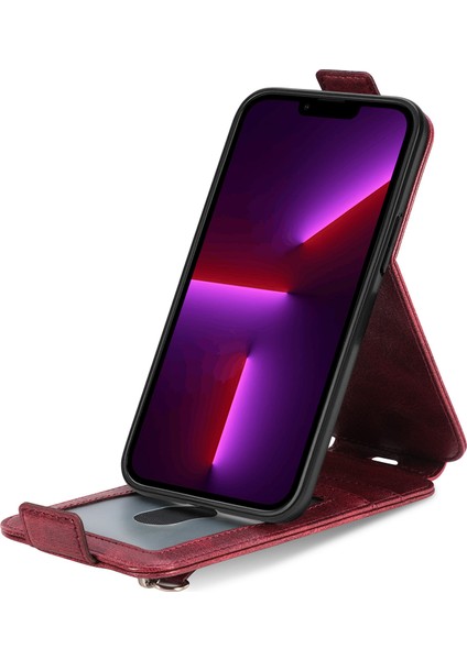 iPhone 13 Pro Max Için Kickstand Kart Yuvası Kılıfı(Yurt Dışından)