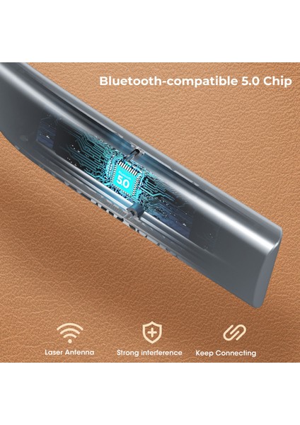 Bluetooth Uyumlu 5.0 Kulaklık - Siyah (Yurt Dışından)