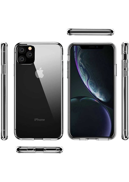 Apple iPhone 13 Pro Max Uyumlu Şeffaf Sert Pürüssüz Kamera Çıkıntılı Korumalı Kılıf