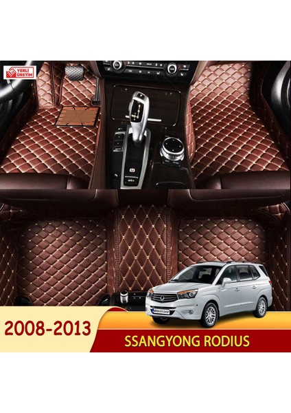 Ssangyong Rodius 2008-2013 Uyumlu 5d Havuzlu Suni Deri OTO PASPAS