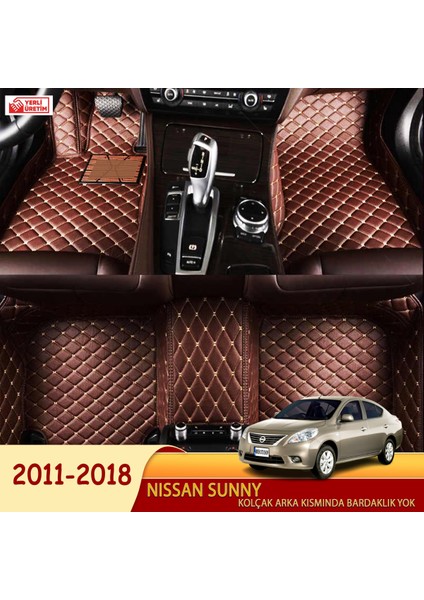 Nissan Sunny 2011-2018 Uyumlu 5d Havuzlu Suni Deri OTO PASPAS