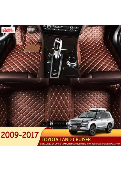 Toyota Land Cruiser 2009-2017 Uyumlu 5d Havuzlu Suni Deri OTO PASPAS