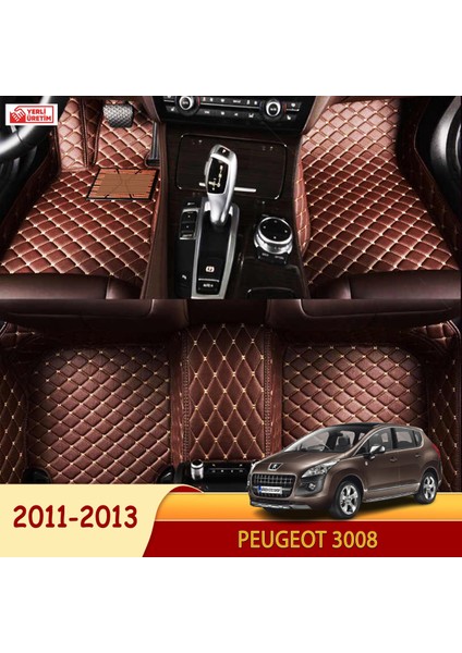 Peugeot 3008 2011-2013 Uyumlu 5d Havuzlu Suni Deri OTO PASPAS