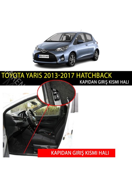 Toyota Yaris 2013-2017 hatchback Uyumlu 5d Havuzlu Suni Deri OTO PASPAS