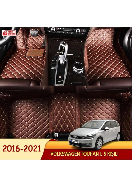 Volkswagen Touran L 2016-2021 5 kişili Uyumlu 5d Havuzlu Suni Deri OTO PASPAS