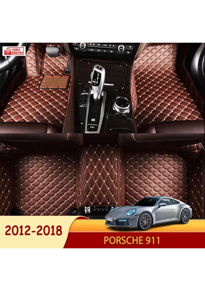 Porsche 911 2012-2018 Uyumlu 5d Havuzlu Suni Deri OTO PASPAS