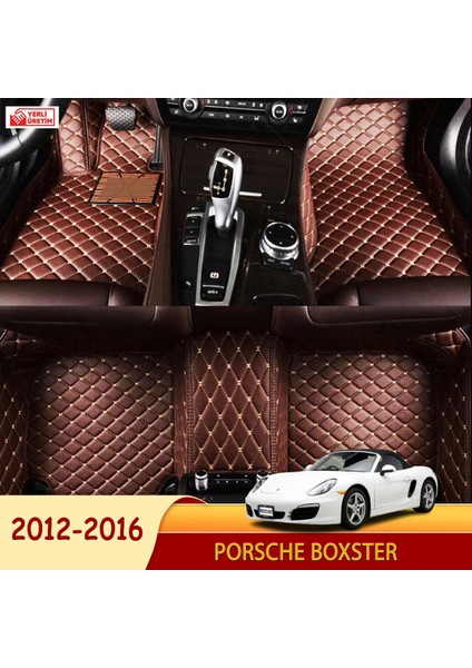 Porsche Boxster 2012-2016 Uyumlu 5d Havuzlu Suni Deri OTO PASPAS