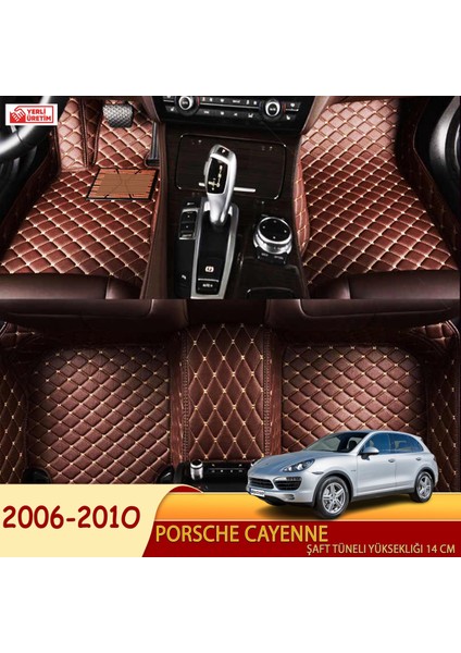 Porsche Cayenne 2006-2010 Uyumlu 5d Havuzlu Suni Deri OTO PASPAS