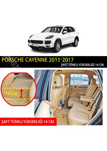 Porsche Cayenne 2011-2017 Uyumlu 5d Havuzlu Suni Deri OTO PASPAS