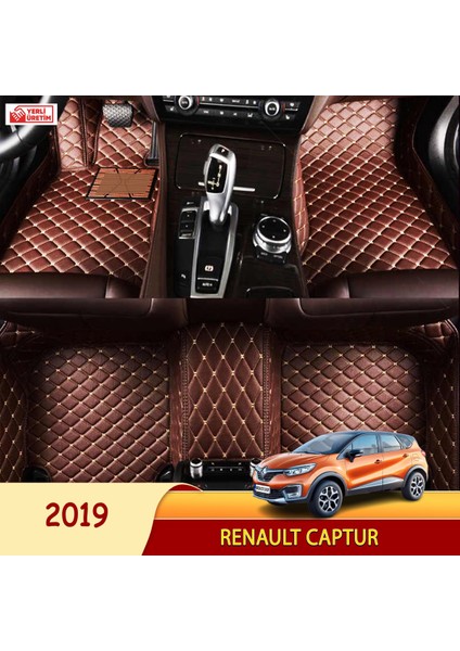 Renault Captur 2019 Uyumlu 5d Havuzlu Suni Deri Oto Paspas