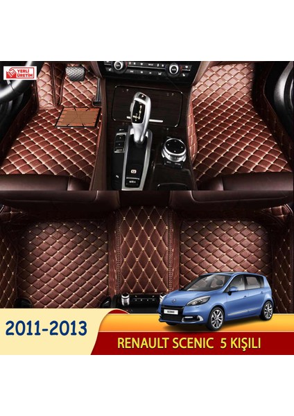 Renault Scenic 2011-2013 5 kişili  Uyumlu 5d Havuzlu Suni Deri OTO PASPAS