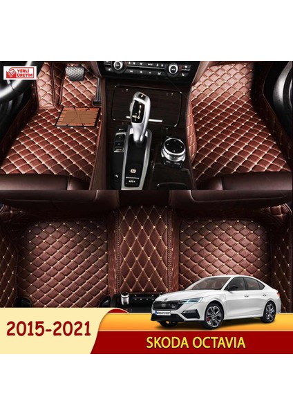 Skoda Octavia 2015-2021 Uyumlu 5d Havuzlu Suni Deri OTO PASPAS