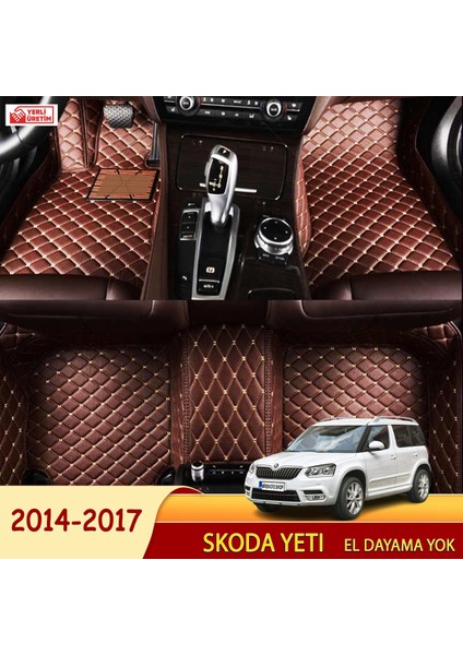 Skoda Yeti 2014-2017 Uyumlu 5d Havuzlu Suni Deri OTO PASPAS