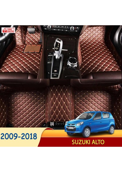 Suzuki Alto 2009-2018 Uyumlu 5d Havuzlu Suni Deri OTO PASPAS