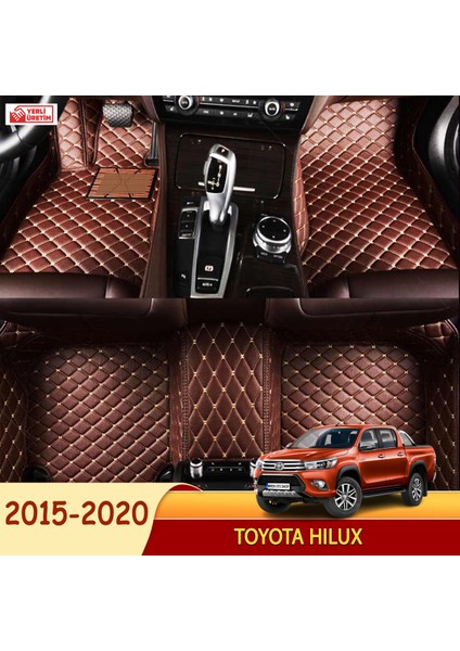 Toyota Hilux 2015-2020 Uyumlu 5d Havuzlu Suni Deri OTO PASPAS