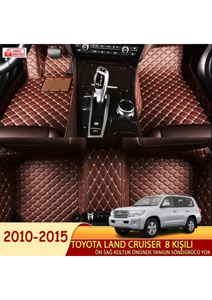 Toyota Land Cruiser 2010-2015 8 kişilİ Uyumlu 5d Havuzlu Suni Deri OTO PASPAS