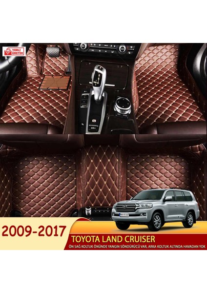 Toyota Land Cruiser 2009-2017 Uyumlu 5d Havuzlu Suni Deri OTO PASPAS