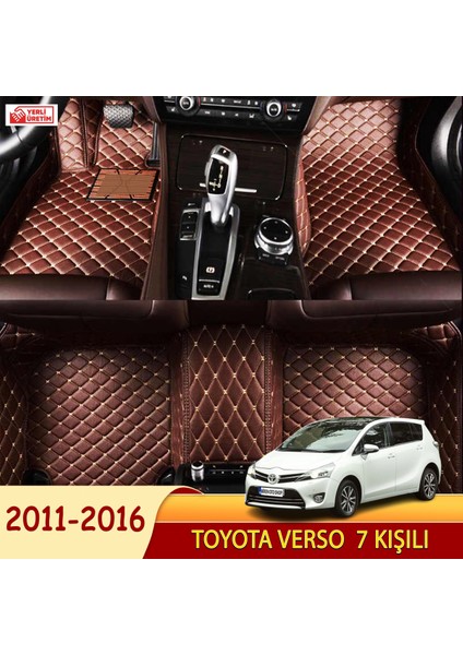 Toyota Verso 2011-2016 7 kişili Uyumlu 5d Havuzlu Suni Deri OTO PASPAS