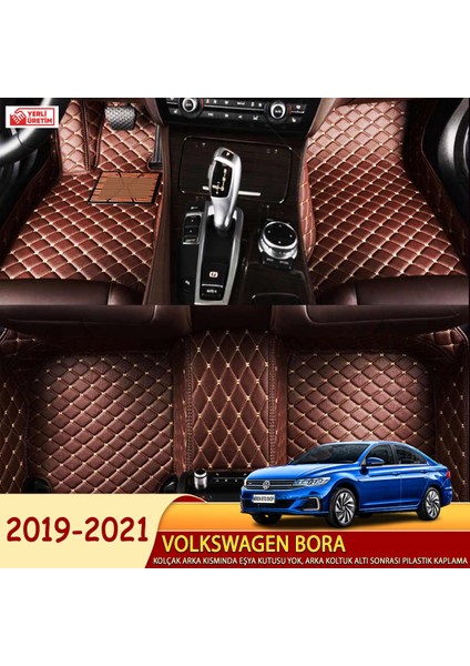 Volkswagen Bora 2019-2021 Uyumlu 5d Havuzlu Suni Deri OTO PASPAS