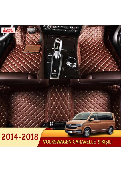 Volkswagen Caravelle 2014-2018 9 kişili Uyumlu 5d Havuzlu Suni Deri OTO PASPAS