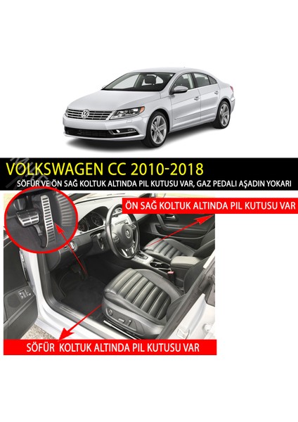 Volkswagen Cc 2010-2018 Uyumlu 5d Havuzlu Suni Deri OTO PASPAS