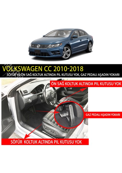 Volkswagen Cc 2010-2018 Uyumlu 5d Havuzlu Suni Deri OTO PASPAS