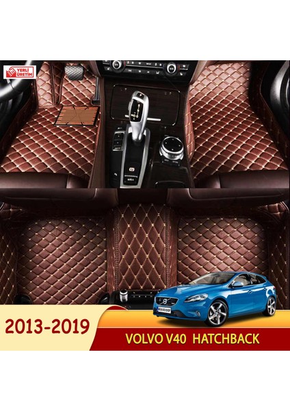 Volvo V40 2013-2019 hatchback Uyumlu 5d Havuzlu Suni Deri OTO PASPAS