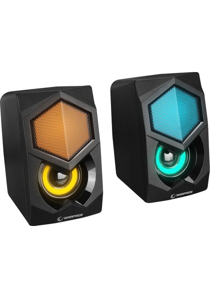 RMS-N29 2.0 3W*2 USB 5V Rainbow Aydınlatmalı Gaming Speaker