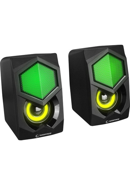 RMS-175BT 2+1 5W*2 Bluetooth+Usb-Tf-Fm Rainbow Aydınlatmalı Gaming Speaker