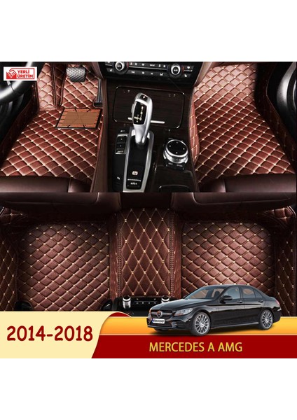 Mercedes A AMG 2014-2018 Uyumlu 5d Havuzlu Suni Deri OTO PASPAS