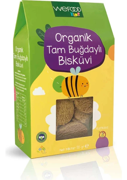 Kids Organik Tam Buğdaylı Bisküvi 55 gr 8683347030446