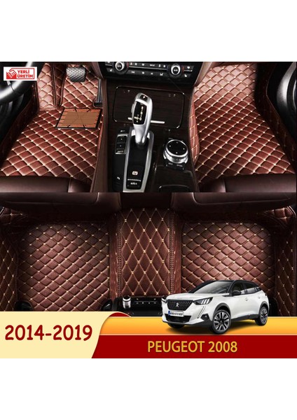 Peugeot 2008 2014-2019 Uyumlu 5d Havuzlu Suni Deri OTO PASPAS