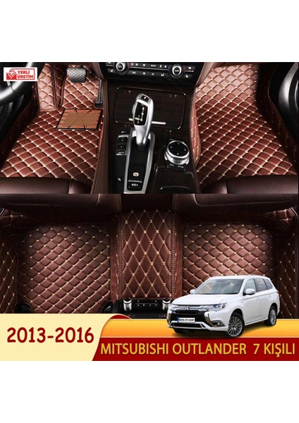 Mitsubishi Outlander 2013-2016 7 kişili Uyumlu 5d Havuzlu Suni Deri OTO PASPAS