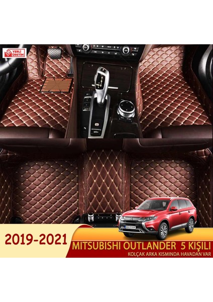 Mitsubishi Outlander 2019-2021 5 kişili Uyumlu 5d Havuzlu Suni Deri OTO PASPAS