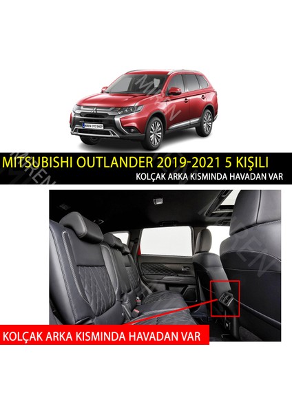 Mitsubishi Outlander 2019-2021 5 kişili Uyumlu 5d Havuzlu Suni Deri OTO PASPAS